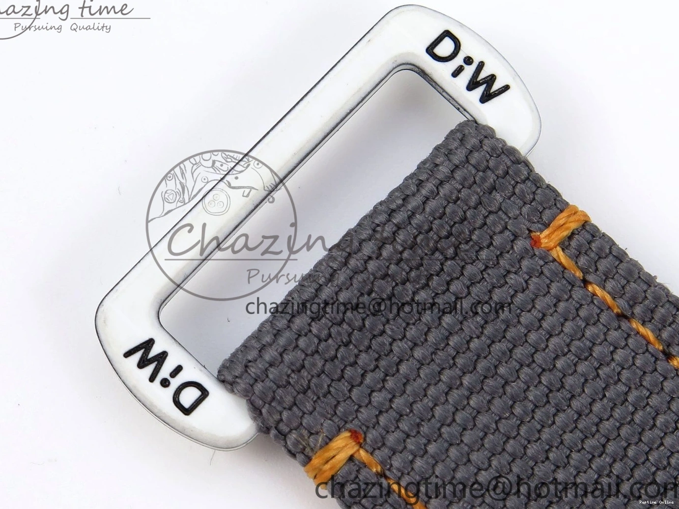 0516 Daytona DIW White Carbon Case DIWF Edition Gray White Dial Orange Bezel on Gray Nylon Strap A HighQuality 1844